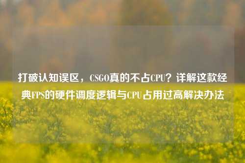 打破认知误区，CSGO真的不占CPU？详解这款经典FPS的硬件调度逻辑与CPU占用过高解决办法