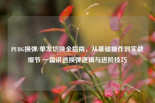 PUBG换弹/单发切换全指南，从基础操作到实战细节 一篇讲透换弹逻辑与进阶技巧