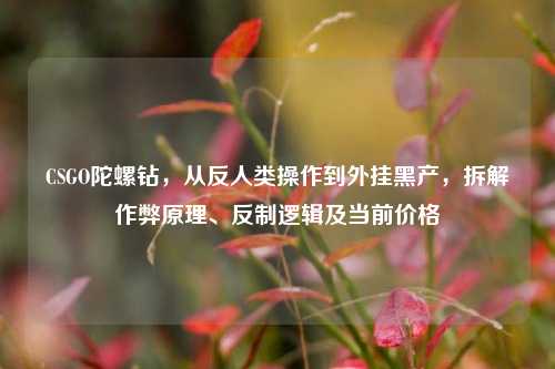 CSGO陀螺钻,从反人类操作到外挂黑产,拆解作弊原理、反制逻辑及当前价格