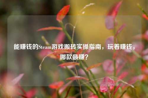 能赚钱的Steam游戏搬砖实操指南，玩着赚钱，哪款最赚？