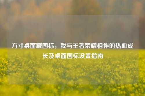 方寸桌面藏国标,我与王者荣耀相伴的热血成长及桌面国标设置指南