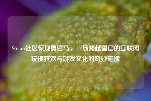Steam社区惊现奥巴马,一场跨越圈层的互联网玩梗狂欢与游戏文化的奇妙碰撞
