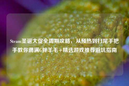 Steam圣诞大促全周期攻略,从预热到扫尾手把手教你薅满G胖羊毛+精选游戏推荐避坑指南