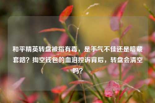和平精英转盘被指有毒,是手气不佳还是暗藏套路?掏空钱包的血泪控诉背后,转盘会清空吗?