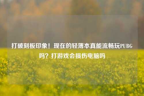打破刻板印象!现在的轻薄本真能流畅玩PUBG吗?打游戏会损伤电脑吗