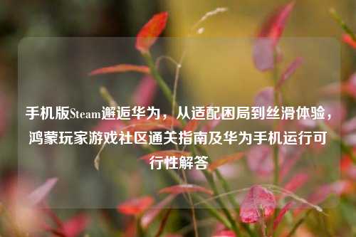 手机版Steam邂逅华为,从适配困局到丝滑体验,鸿蒙玩家游戏社区通关指南及华为手机运行可行性解答