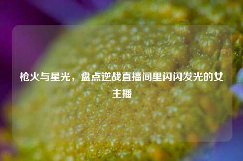 枪火与星光,盘点逆战直播间里闪闪发光的女主播