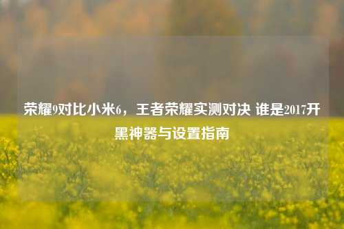 荣耀9对比小米6,王者荣耀实测对决 谁是2017开黑神器与设置指南