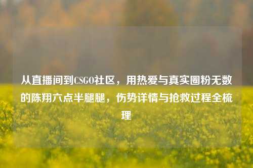 从直播间到CSGO社区,用热爱与真实圈粉无数的陈翔六点半腿腿,伤势详情与抢救过程全梳理