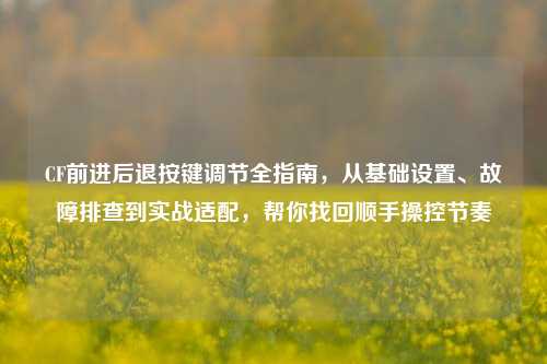 CF前进后退按键调节全指南，从基础设置、故障排查到实战适配，帮你找回顺手操控节奏