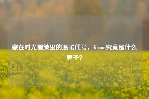 藏在时光褶皱里的温暖代号,Kason究竟是什么牌子?
