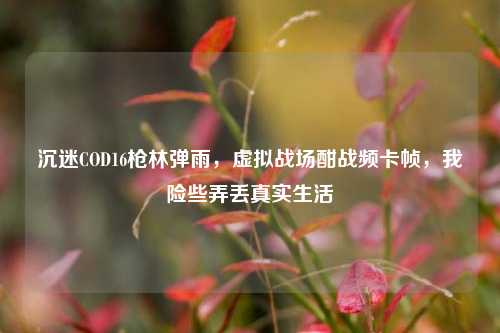 沉迷COD16枪林弹雨，虚拟战场酣战频卡帧，我险些弄丢真实生活